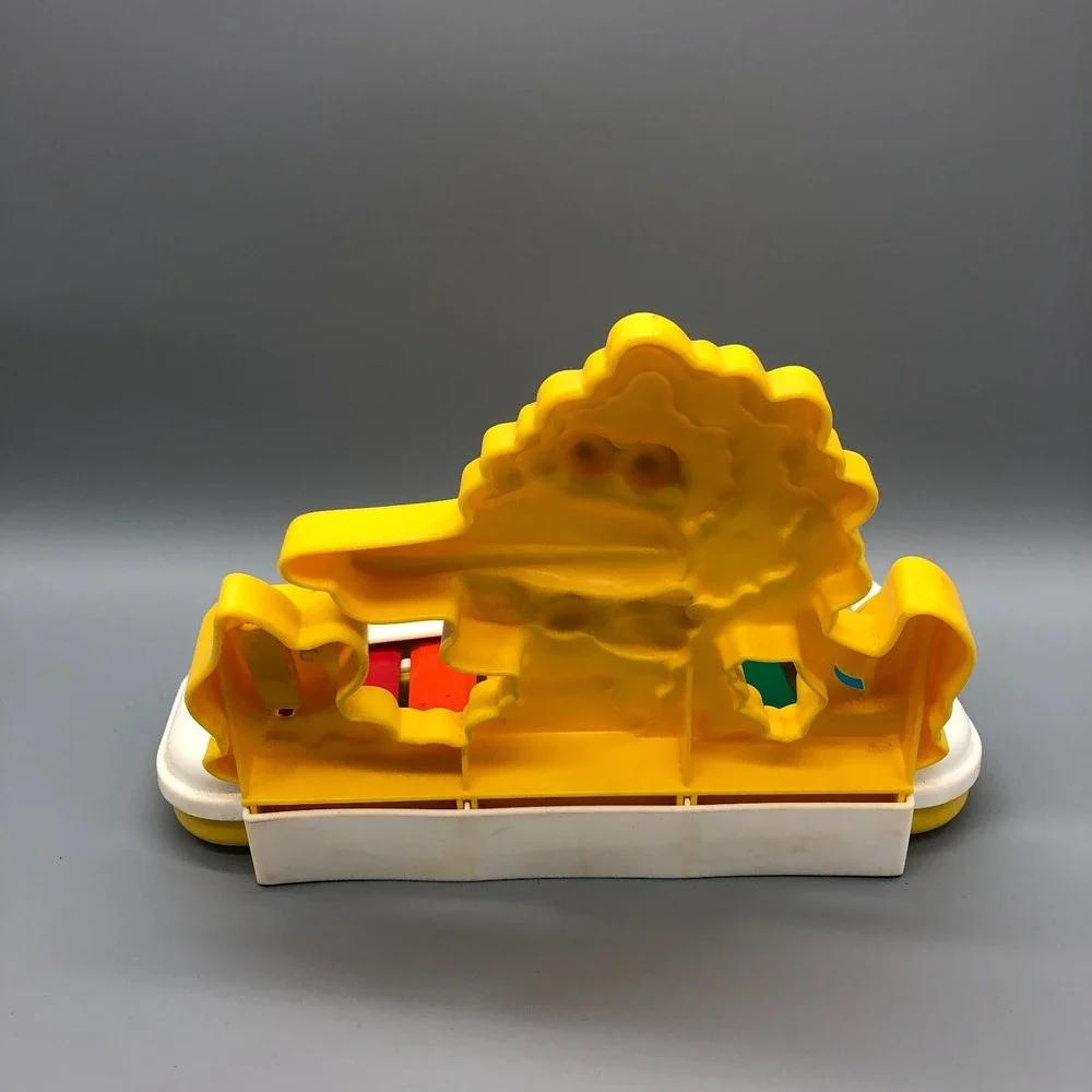 Vintage Sesame Street Big Bird XYLOPHONE Musical Instrument Top 1983 80s Plastic